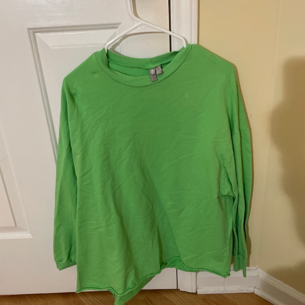 ASOS green top with raw cut great condition